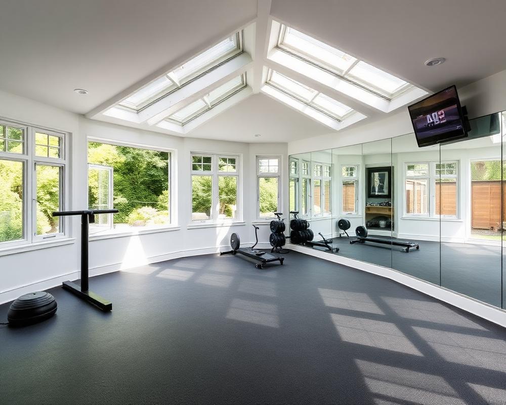 Insulated garden gym studio with cedar cladding and bi-fold doors in Aldershot GU11 - built start to finish by Knightscapes