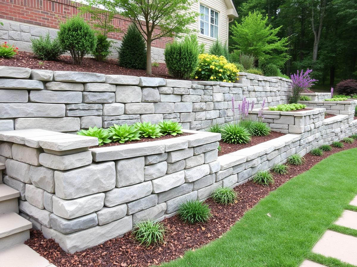 Walls, Steps & Edging project by Knightscapes